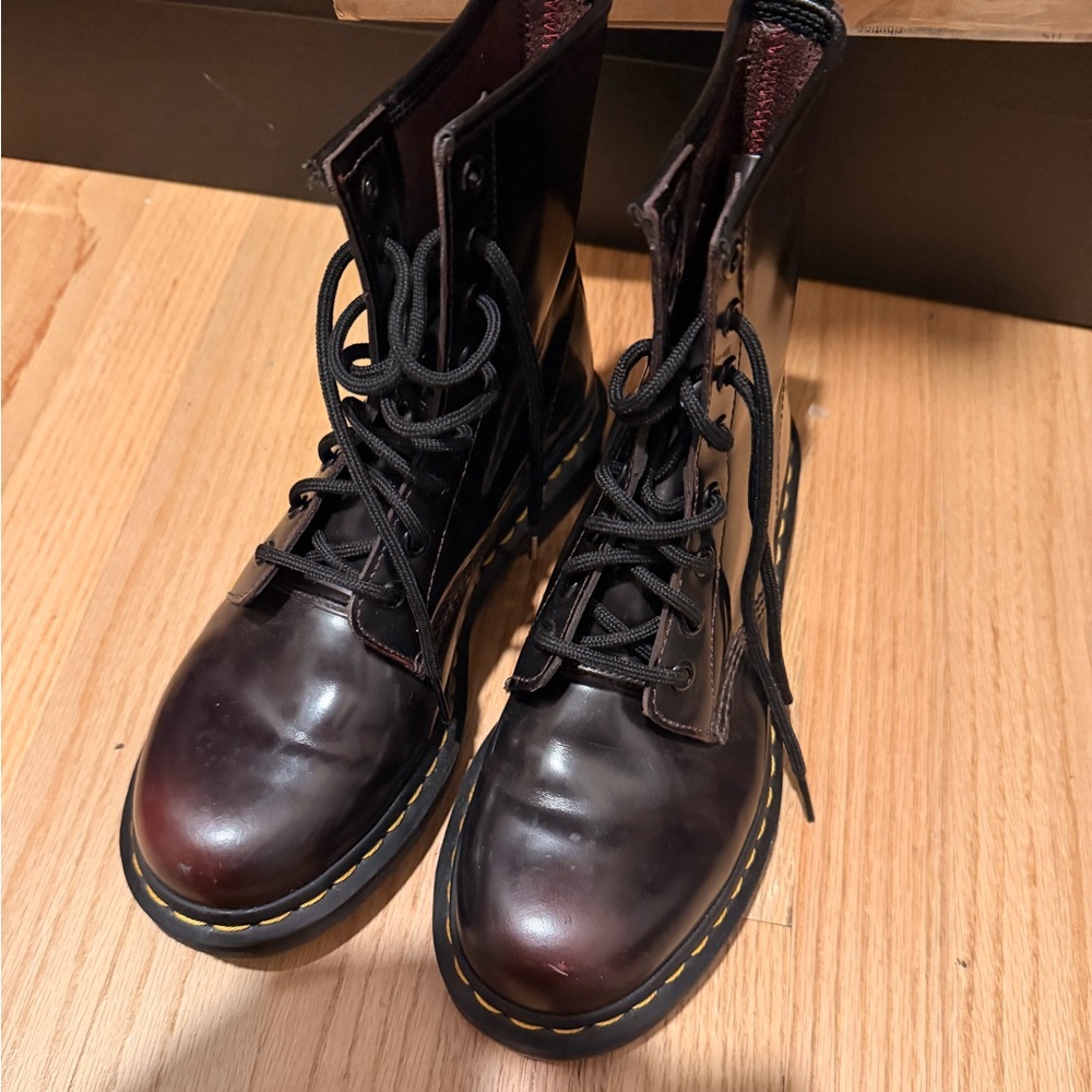 Dr. Martens Cherry Leather Boots